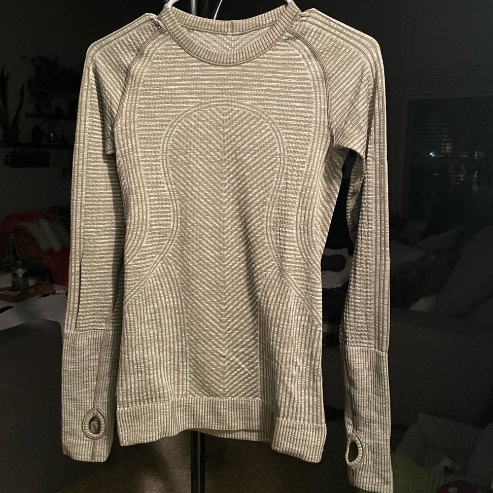 Lululemon Rest Less Pullover Heathered Military Green Women’s Size 2 - Picture 2 of 13